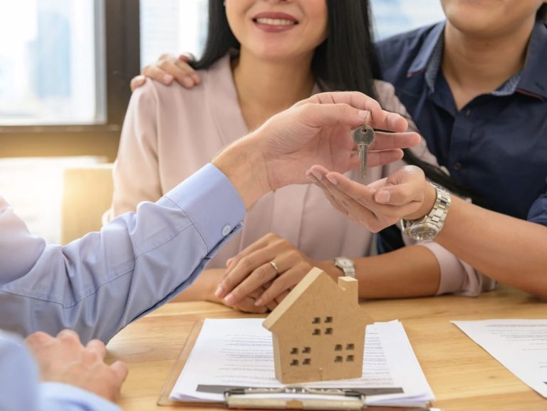 Homeowner reviewing California Fair Plan cost estimate with insurance agent.