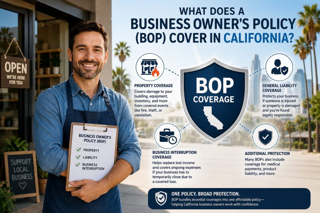 BOP coverage for California businesses