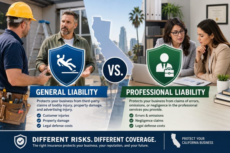 General vs professional liability coverage